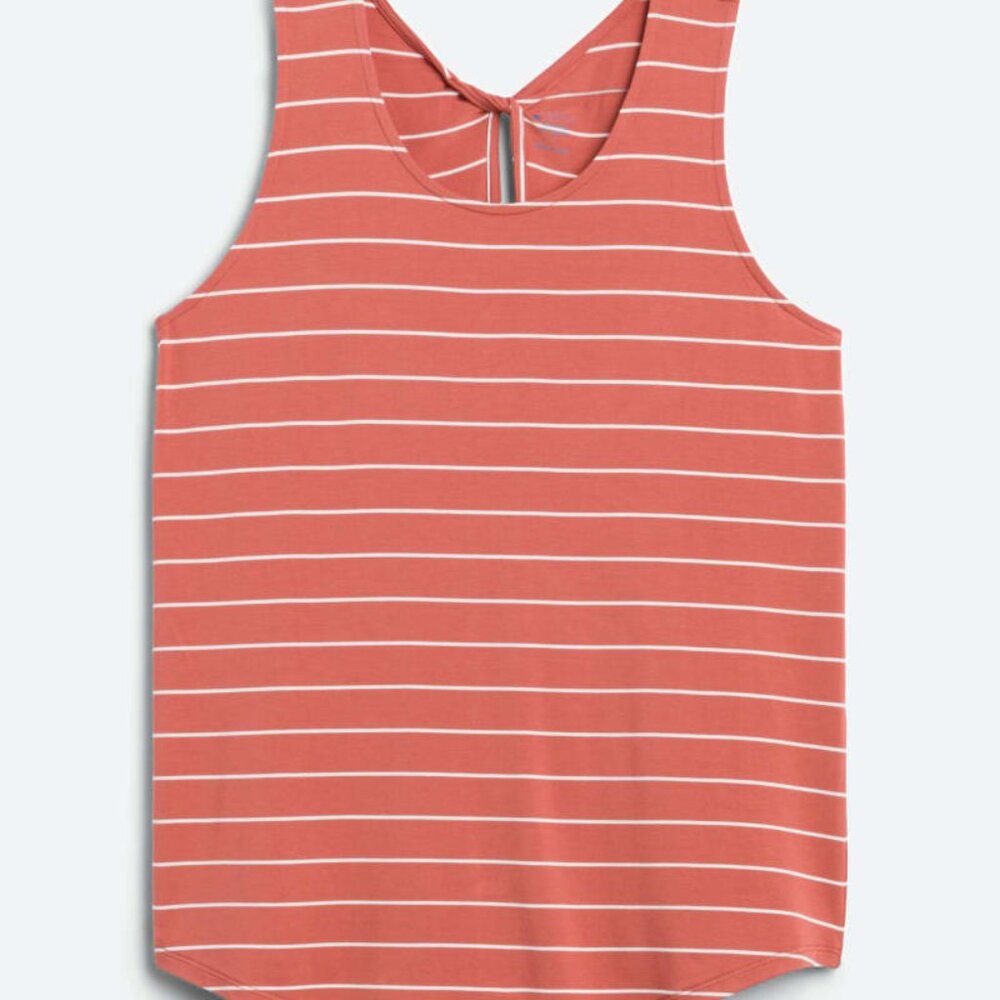 Market & Spruce Tank - Burnt Orange & White Stripes - L